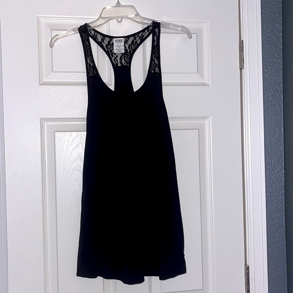 Pink Victoria’s Secret black dress